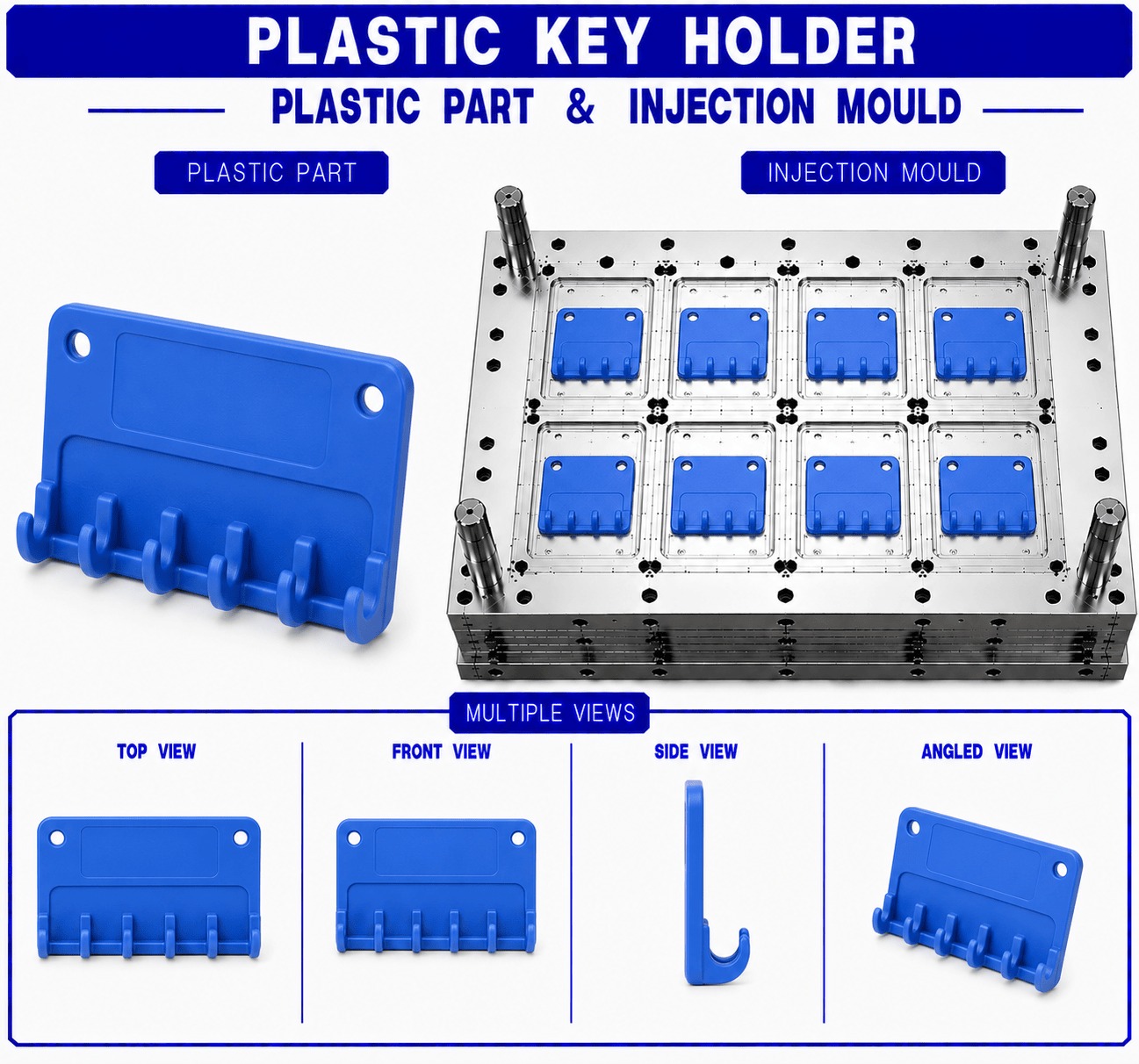 Plastic Key Holder Mould and Moulding Service